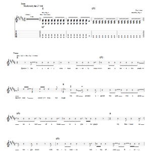 MewithoutYou January 1979 Musik Noten - Guitar Tab - 54959-0