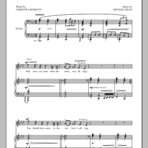 Michael Head Love's Lament Musik Noten - Piano & Vocal - 90935-0