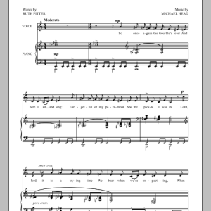Michael Head The Matron Cat's Song Musik Noten - Piano & Vocal - 90866-0