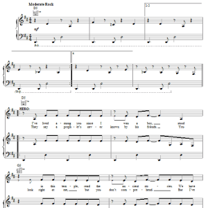 Michael Tait Fire Of Love Musik Noten - Piano, Vocal & Guitar Chords - 29025-0