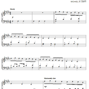 Michael W. Smith Cry Of The Heart Musik Noten - Piano Solo - 20075-0