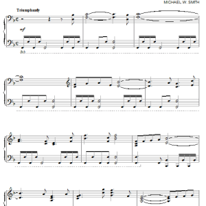 Michael W. Smith Freedom Musik Noten - Piano Solo - 20081-0