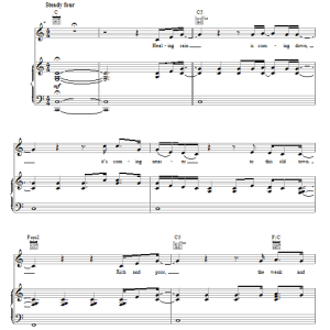 Michael W. Smith Healing Rain Musik Noten - Piano, Vocal & Guitar Chords - 30348-0