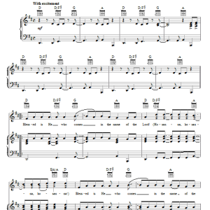 Michael W. Smith Hosanna Musik Noten - Piano, Vocal & Guitar Chords - 68464-0