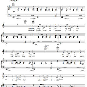 Nathan Lee He's Not Here Musik Noten - Piano, Vocal & Guitar Chords - 29029-0