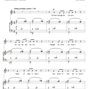 Ned Rorem Nantucket Musik Noten - Piano & Vocal - 93152-0