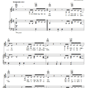 Neil Diamond Hell Yeah Musik Noten - Piano, Vocal & Guitar Chords - 54788-0