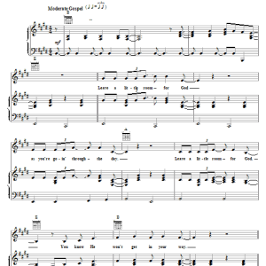 Neil Diamond Leave A Little Room For God Musik Noten - Piano, Vocal & Guitar Chords - 19992-0