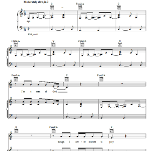Neil Diamond Man Of God Musik Noten - Piano, Vocal & Guitar Chords - 54795-0