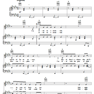 Neil Diamond Midnight Dream Musik Noten - Piano, Vocal & Guitar Chords - 19991-0