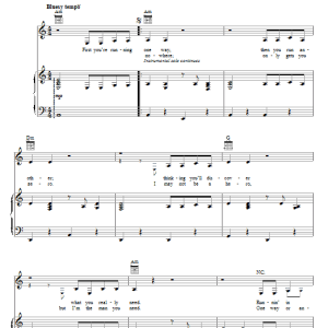 Neil Diamond What's It Gonna Be Musik Noten - Piano, Vocal & Guitar Chords - 54794-0