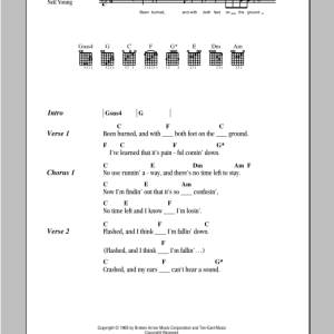 Neil Young Burned Musik Noten - Guitar Chords/Lyrics - 98049-0