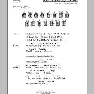 Neil Young Deep Forbidden Lake Musik Noten - Guitar Chords/Lyrics - 98060-0