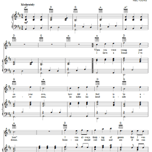 Neil Young Only Love Can Break Your Heart Musik Noten - Piano, Vocal & Guitar Chords - 65470-0