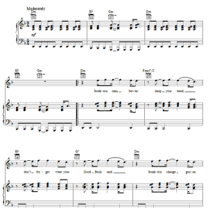 Neil Young Southern Man Musik Noten - Piano, Vocal & Guitar Chords - 65466-0