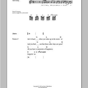 Neil Young Star Of Bethlehem Musik Noten - Guitar Chords/Lyrics - 98076-0