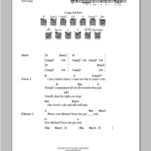 Neil Young The Campaigner Musik Noten - Guitar Chords/Lyrics - 98061-0