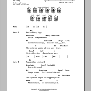 Neil Young The Old Laughing Lady Musik Noten - Guitar Chords/Lyrics - 98055-0