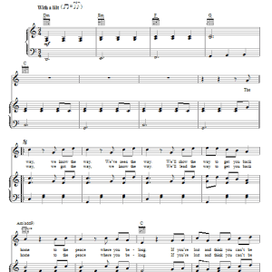 Neil Young The Way Musik Noten - Piano, Vocal & Guitar Chords - 65651-0