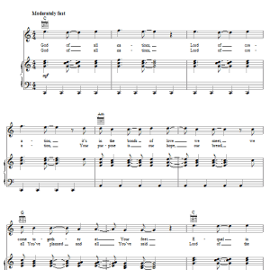 Newsboys God Of Nations Musik Noten - Piano, Vocal & Guitar Chords - 31518-0