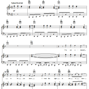 Newsboys I'm Not Ashamed Musik Noten - Piano, Vocal & Guitar Chords - 63627-0