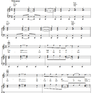 Newsboys Name Above All Names Musik Noten - Piano, Vocal & Guitar Chords - 31520-0
