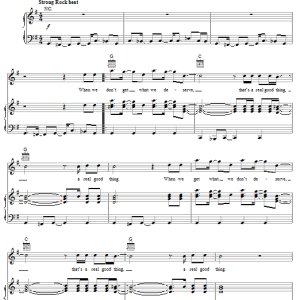 Newsboys Real Good Thing Musik Noten - Piano, Vocal & Guitar Chords - 63632-0