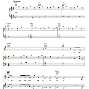 Nichole Nordeman Healed Musik Noten - Piano, Vocal & Guitar Chords - 21577-0