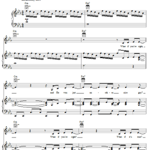 Nichole Nordeman What If Musik Noten - Piano, Vocal & Guitar Chords - 51331-0