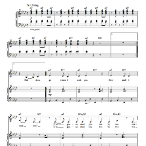 Nina Simone Children Go Where I Send You Musik Noten - Piano & Vocal - 154691-0
