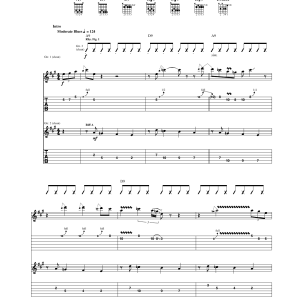 Otis Rush Three Times A Fool Musik Noten - Guitar Tab - 170755-0