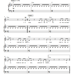 Passion Come To The Water Musik Noten - Piano, Vocal & Guitar Chords - 96450-0