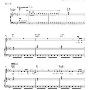 Passion My Delight Is In You (with "Refiner's Fire") Musik Noten - Piano, Vocal & Guitar Chords - 96458-0