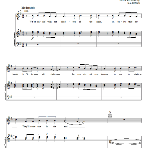 Pat Benatar Shadows Of The Night Musik Noten - Piano, Vocal & Guitar Chords - 53841-0