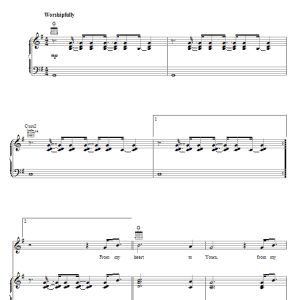 Paul Baloche From My Heart To Yours Musik Noten - Piano, Vocal & Guitar Chords - 71757-0