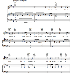 Paul Baloche He Is Here Musik Noten - Piano, Vocal & Guitar Chords - 71750-0