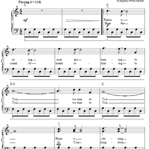 Paul Baloche Hosanna (Praise Is Rising) (arr. Phillip Keveren) Musik Noten - Easy Piano - 67131-0