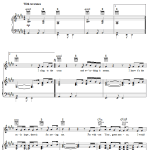 Paul Baloche I Cling To The Cross Musik Noten - Piano, Vocal & Guitar Chords - 62566-0