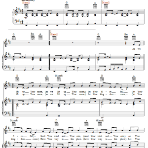 Paul Baloche Revival Fire Fall Musik Noten - Piano, Vocal & Guitar Chords - 27535-0