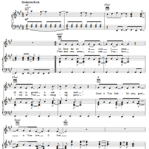 Paul Baloche Rock Of Ages You Will Stand Musik Noten - Piano, Vocal & Guitar Chords - 62568-0