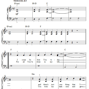 Paul Baloche Thank You, Lord Musik Noten - Easy Piano - 62660-0