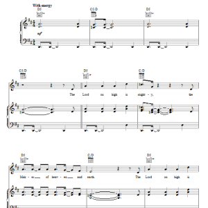 Paul Baloche The Lord On High Musik Noten - Piano, Vocal & Guitar Chords - 71764-0
