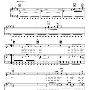 Paul McCartney Hope For The Future Musik Noten - Piano, Vocal & Guitar Chords - 157245-0