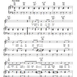 Paul McCartney Scared Musik Noten - Piano, Vocal & Guitar Chords - 153279-0