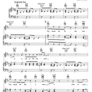 Petra Why Should The Father Bother? Musik Noten - Piano, Vocal & Guitar Chords - 68589-0