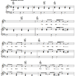 Phillips, Craig & Dean I'm Making Melody Musik Noten - Piano, Vocal & Guitar Chords - 30585-0