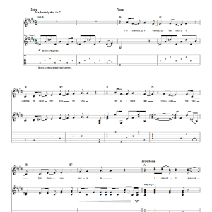 Phish Friday Musik Noten - Guitar Tab - 25351-0