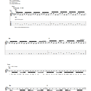 Pillar Echelon Musik Noten - Guitar Tab - 25447-0
