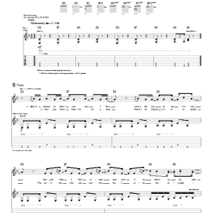 Pillar Fireproof Musik Noten - Guitar Tab - 25229-0