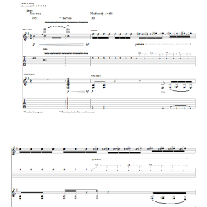 Pillar Hindsight Musik Noten - Guitar Tab - 25450-0